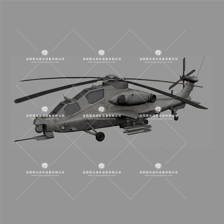 怀化武装直升机3D模型